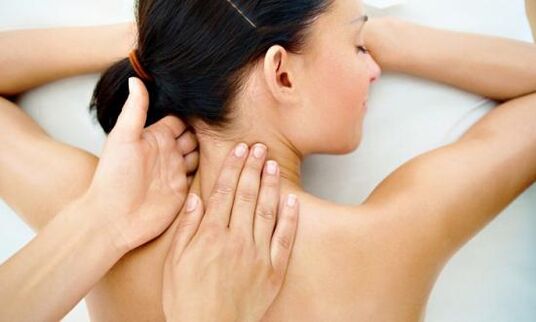 Cervical waist massage for osteocondrosis
